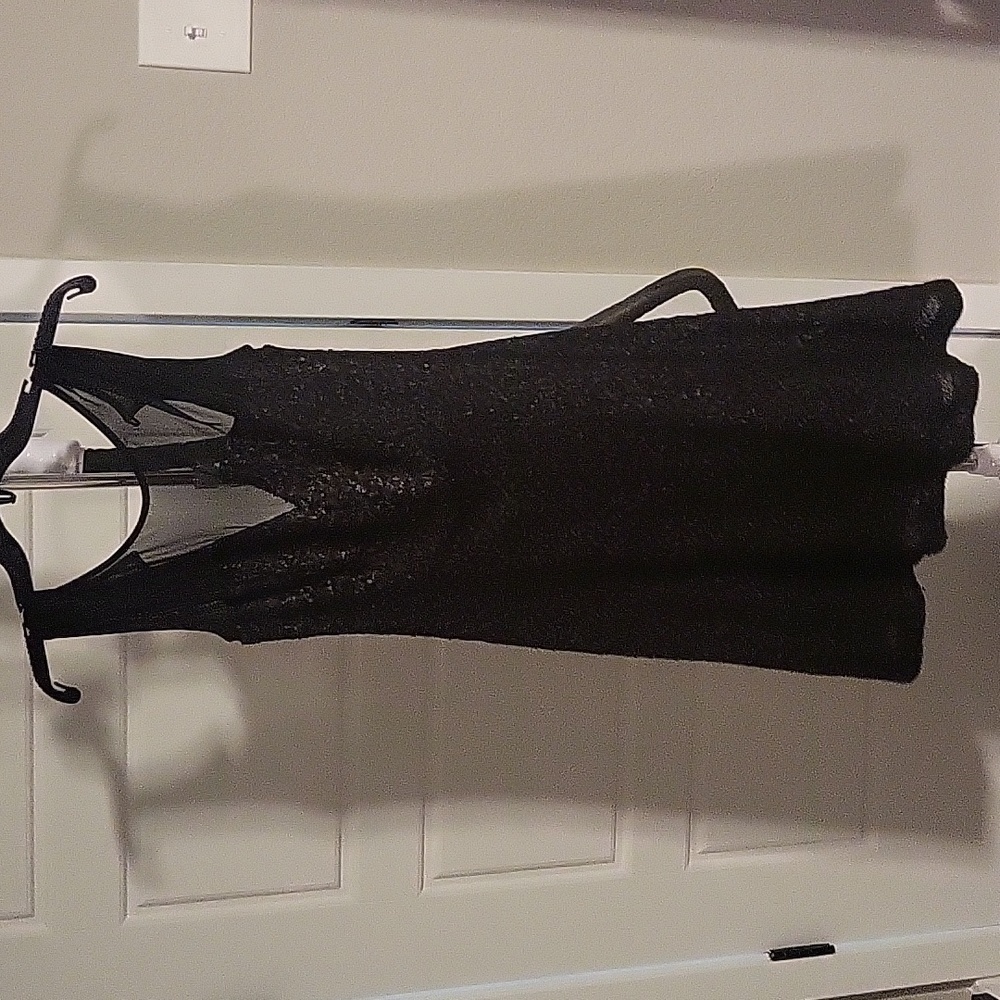 Calvin Klein black sequin dress 4